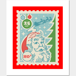 Santa Claus Stamp - Merry Christmas Posters and Art